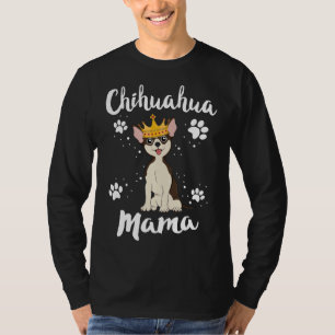Chihuahua mamma Vrouwen Moeder Mam Dog Eigenaar ad T-shirt