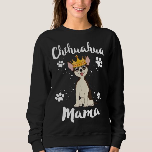 Chihuahua mamma Vrouwen Moeder Mam Dog Eigenaar ad Trui (Voorkant)