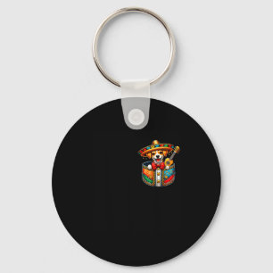 Chihuahua Mariachi Zak Cinco De Mayo Mexicaans Sleutelhanger