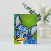 Chihuahua Merle 2 Briefkaart (Staand voorkant)
