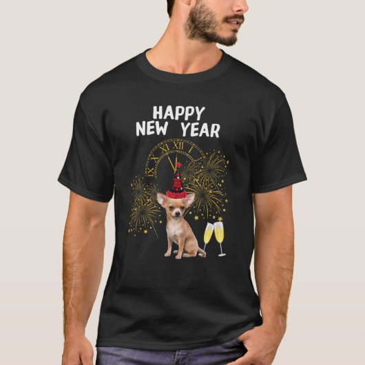 Chihuahua Merry Kerstmis 2020 en gelukkig nieuwjaa T-shirt (Voorkant)