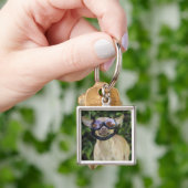 Chihuahua met bril sleutelhanger (Hand)