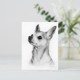 Chihuahua met de hand geschilderd briefkaart