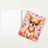 Chihuahua met Hart Motief en Bloem Elementen Planner (Display)