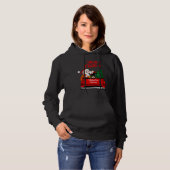 Chihuahua met kerstbedekking in Red Pickup Hoodie (Voorkant volledig)