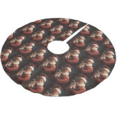 Chihuahua met Kerstman feestelijke Kerstmis Kerstboom Rok (Gekanteld)