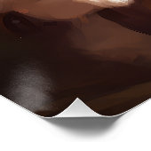 Chihuahua met Kerstman feestelijke Kerstmis Perfect Poster (Hoek)