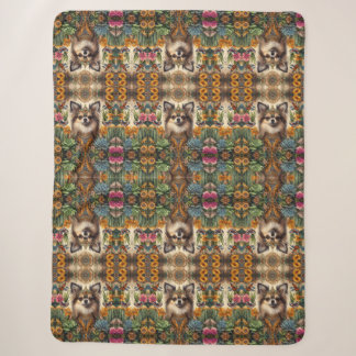 Chihuahua Mexicaanse Bloem Abstract Sherpa Deken