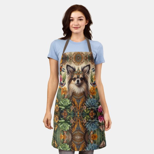 Chihuahua Mexican Native Flowers Pattern Schort (Gedragen)