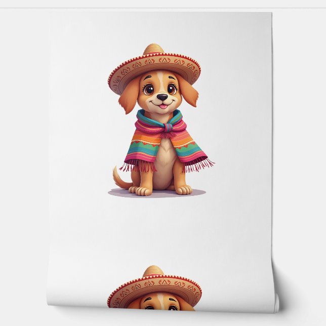 Chihuahua  Mexico  Cinco de Mayo  Funny Dog  (1) Behang (Afrollen)