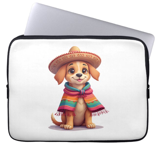 Chihuahua  Mexico  Cinco de Mayo  Funny Dog  (1) Laptop Sleeve (Voorkant)