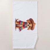 Chihuahua  Mexico  Cinco de Mayo  Funny Dog  (1) Strandlaken (Voorkant)