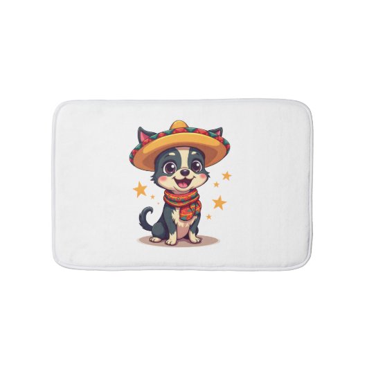 Chihuahua  Mexico  Cinco de Mayo  Funny Dog  Copy Badmat (Voorkant)