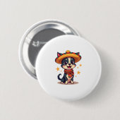 Chihuahua Mexico Cinco de Mayo Funny Dog Copy Ronde Button 5,7 Cm (Voorkant /achterkant)