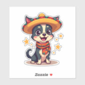 Chihuahua Mexico Cinco de Mayo Funny Dog Copy Sticker (Vel)