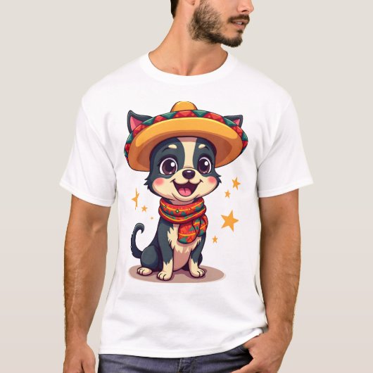 Chihuahua  Mexico  Cinco de Mayo  Funny Dog  Copy T-shirt (Voorkant)