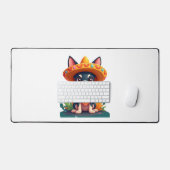 Chihuahua Mexico Cinco de Mayo Grappige Hond Bureaumat (Keyboard & Muis)
