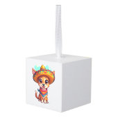 Chihuahua Mexico Cinco de Mayo Grappige Hond Decoratie (Achter hoekig)