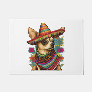 Chihuahua Mexico Cinco de Mayo Grappige Hond Deurmat