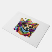 Chihuahua Mexico Cinco de Mayo Grappige Hond Deurmat (Schuin)