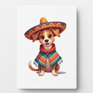 Chihuahua Mexico Cinco de Mayo Grappige Hond ( Fotoplaat
