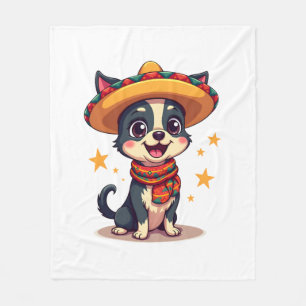 Chihuahua  Mexico  Cinco de Mayo  Grappige Hond  K Fleece Deken