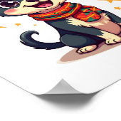 Chihuahua Mexico Cinco de Mayo Grappige Hond K Poster (Hoek)