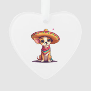 Chihuahua  Mexico  Cinco de Mayo  Grappige Hond    Ornament