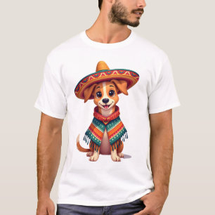 Chihuahua Mexico Cinco de Mayo Grappige Hond ( T-shirt