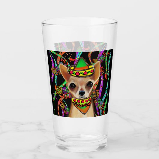 Chihuahua Mexico Glas (Voorkant)