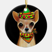 Chihuahua Mexico Keramisch Ornament (Voorkant)