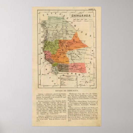 Chihuahua, Mexico Poster (Voorkant)