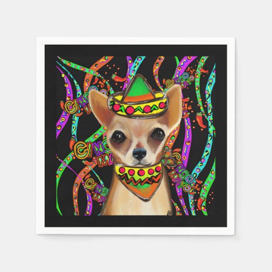 Chihuahua Mexico Servet (Voorkant)