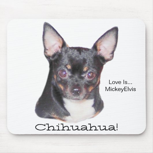 Chihuahua MickeyElvis Mousepad Muismat (Voorkant)