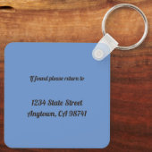 Chihuahua Mijn Beste Vriend Eigen Naam Adres Sleutelhanger (Achterkant)