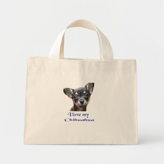 Chihuahua Mini Tote Bag (Voorkant)