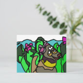 Chihuahua minnaar briefkaart (Staand voorkant)