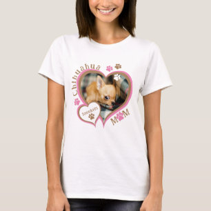 Chihuahua Moeder Aangepaste Foto T-shirt