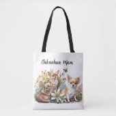Chihuahua Moeder Boodschappentas Tote Bag (Voorkant)