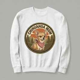Chihuahua Moeder Crewneck Chi Hond Moeder Cadeau V Trui