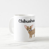 Chihuahua-moeder Koffiemok (Voorkant links)