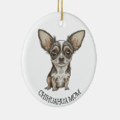 Chihuahua Moeder | Leuke Hond Keramisch Ornament (Rechts)