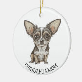Chihuahua Moeder | Leuke Hond Keramisch Ornament (Links)