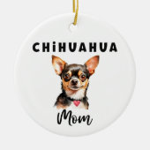 Chihuahua Moeder Ornament (Voorkant)