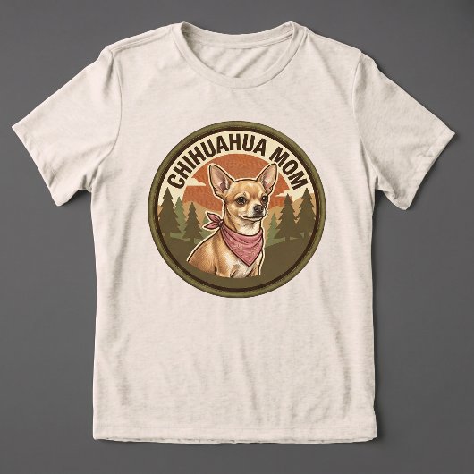Chihuahua Moeder Tri-blend T-shirt | Chi Hond Moed