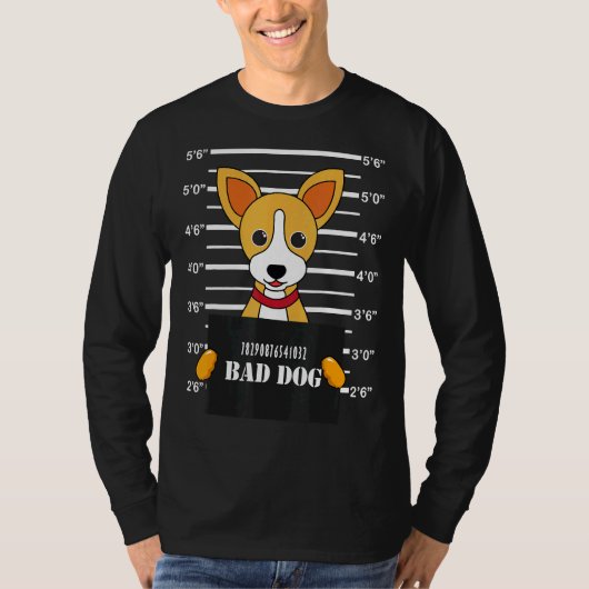 Chihuahua Mok Shot Bad Dog mama T-shirt (Voorkant)