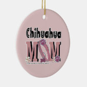 Chihuahua MOM Keramisch Ornament (Rechts)