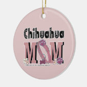 Chihuahua MOM Keramisch Ornament (Links)