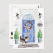 Chihuahua Moving Announcement Briefkaart (Voorkant / Achterkant)