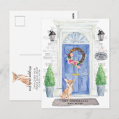 Chihuahua Moving Announcement Briefkaart (Voorkant / Achterkant)